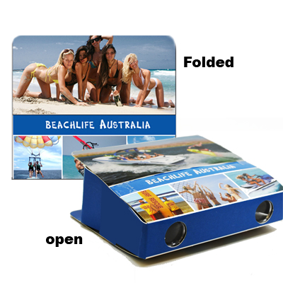 Foldable Binoculars, Beachlife Australia.  3XMagnification.